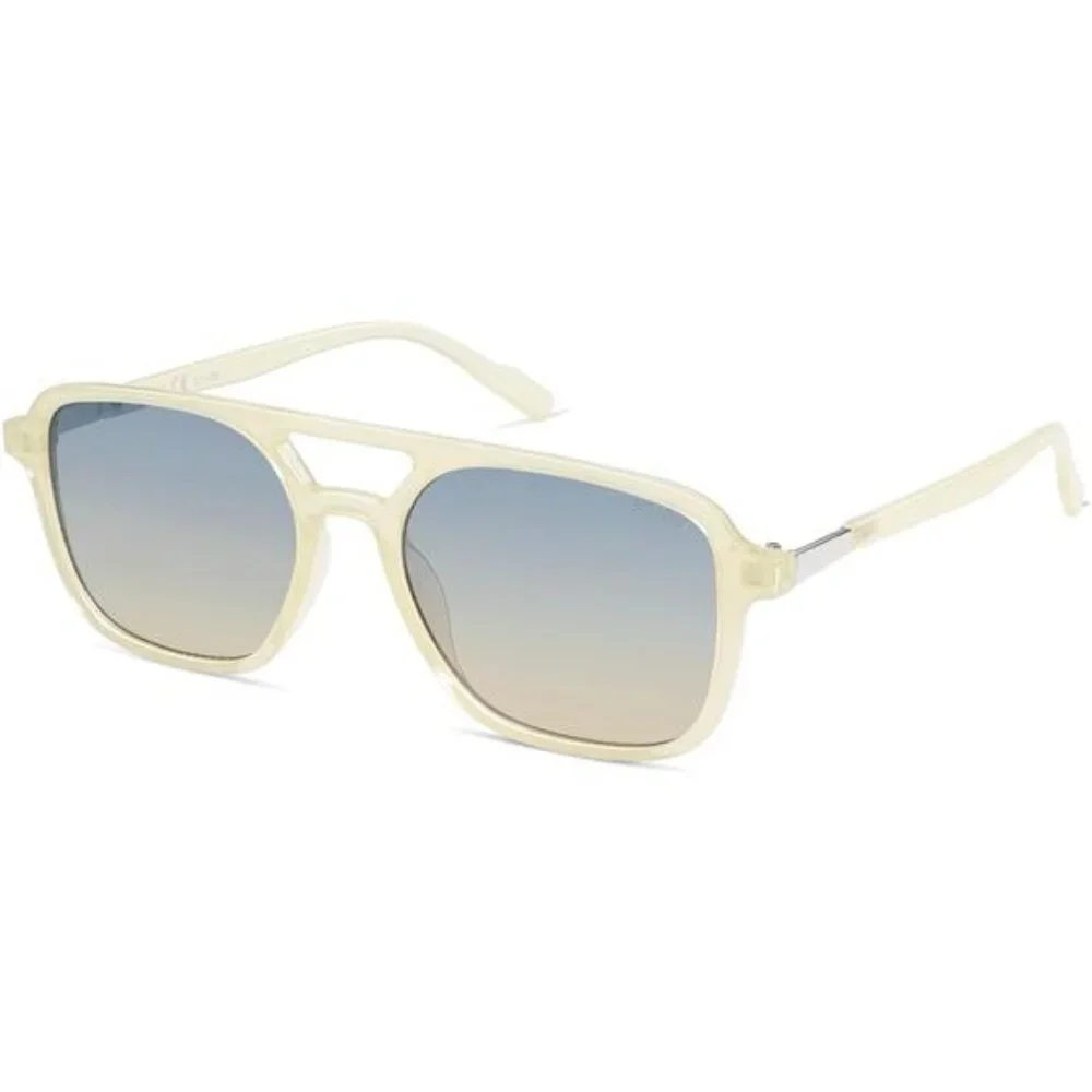 Retro Aviator Sunglasses for Women Men Yellow/Blue